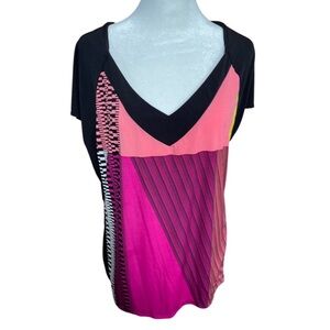 Worthington color block blouse XL